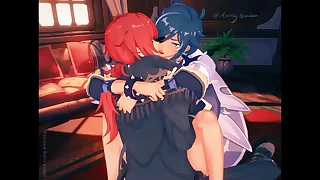 Kaeya with genshin Diluc onus compilation from Hornybesties